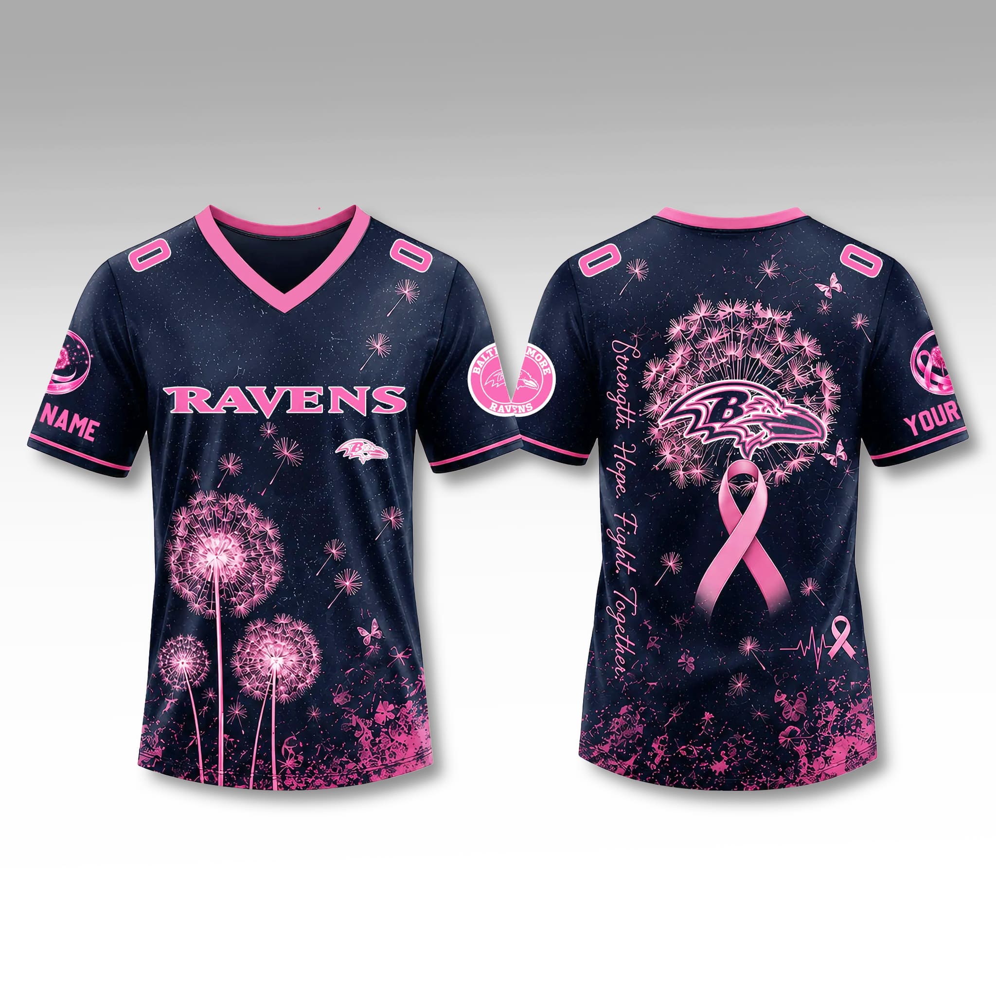 2026 Ravens Breast Cancer Month Unisex Jersey 2026 Ravens Breast Cancer Month Unisex Jersey