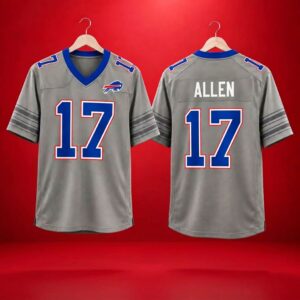 Bills Josh Allen 2026 Grey Jersey 3