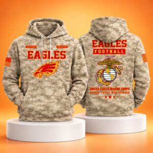 2026 Eagles USMC Appreciation Camo Hoodie 1