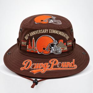 Browns Dawg Pound EST 1946 Bucket Hat