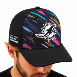 2026 Dolphins Cancer Interception Crucial Catch Hat 1