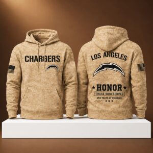 Chargers 250 Years of Freedom Veteran Camo Hoodie 1