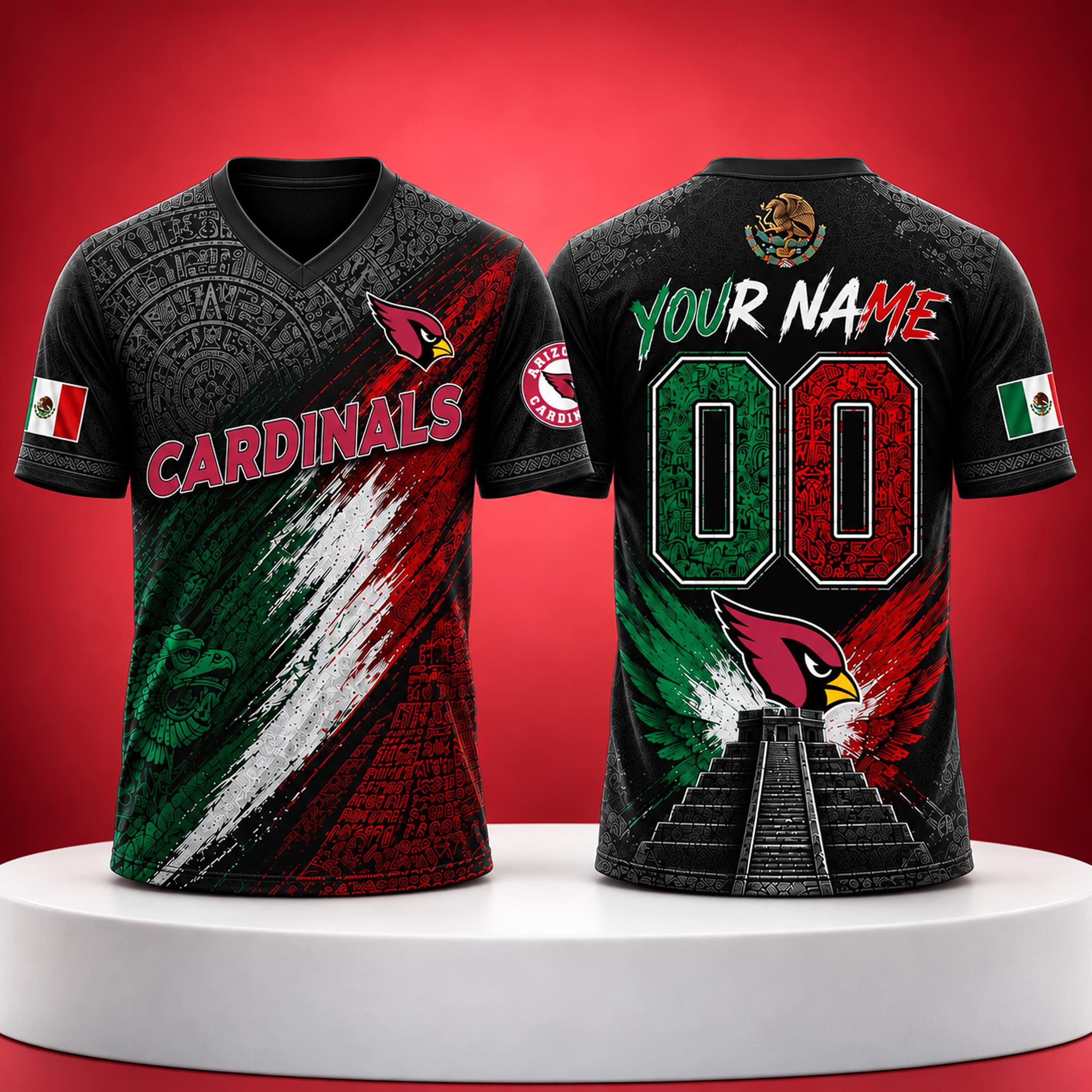 2026 Arizona Football Mexican Heritage Custom Jersey 3 Arizona Football Mexican Heritage Custom Jersey 2026