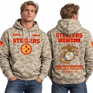 2026 Steelers USMC Appreciation Camo Hoodie 3