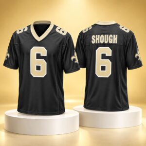 2026 NO Saints Tyler Shough Black Jersey 3