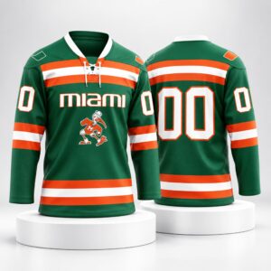 2026 Miami Hurricanes Cold Hockey Jersey 2