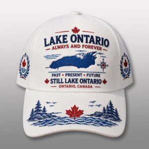 Still Lake Ontario Past Present Future Hat 2