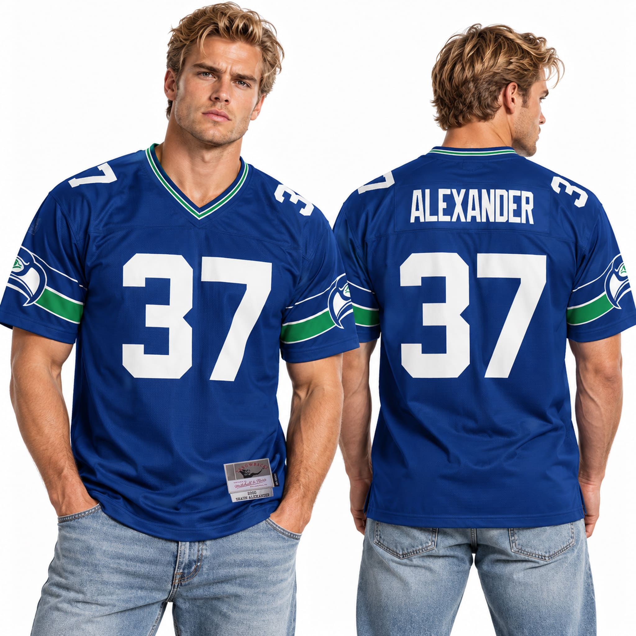 Seahawks Shaun Alexander 37 Throwback Jersey 2000 1 Seahawks Shaun Alexander 37 Throwback Jersey 2000 1