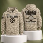 Steelers Veterans Day 2026 Desert Camo Hoodie