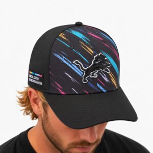 2026 Lions Cancer Interception Crucial Catch Hat