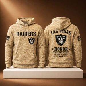 Raiders 250 Years of Freedom Veteran Camo Hoodie