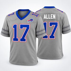 Bills Josh Allen 2026 Grey Jersey 1