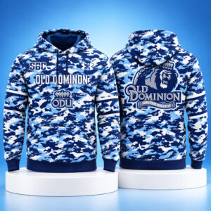 ODU Football Blue Camo Hoodie 2026