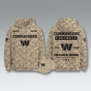 Commanders Veterans Day 2026 Desert Camo Hoodie 2