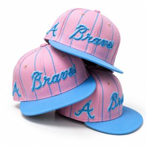 Braves Barbie Pink Pinstripe Hat 2026