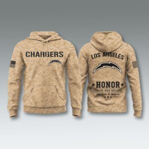 Chargers 250 Years of Freedom Veteran Camo Hoodie 2