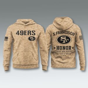 49ers USA 250 Veterans Day Camo Hoodie 1