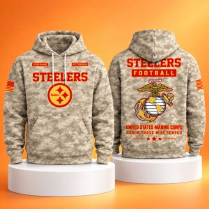 2026 Steelers USMC Appreciation Camo Hoodie 2