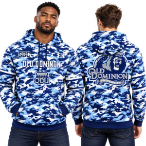 ODU Football Blue Camo Hoodie 2026 2