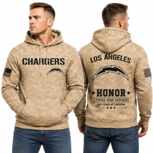 Chargers 250 Years of Freedom Veteran Camo Hoodie