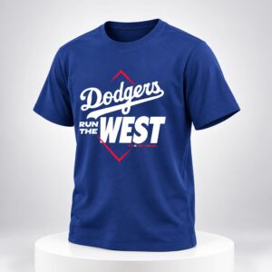 2026 Dodgers Run The West Champions Shirt 4