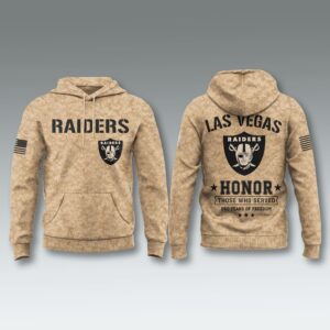 Raiders 250 Years of Freedom Veteran Camo Hoodie 1