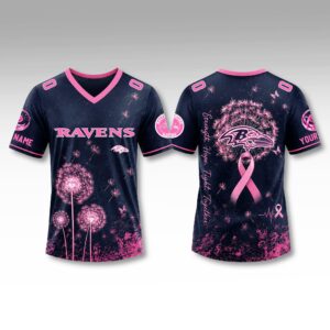 2026 Ravens Breast Cancer Month Unisex Jersey 5 2026 Ravens Breast Cancer Month Unisex Jersey