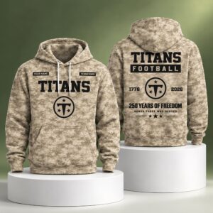 Titans Veterans Day 2026 Desert Camo Hoodie