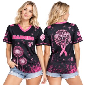 2026 Raiders Breast Cancer Month Unisex Jersey 1