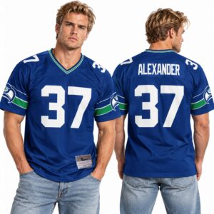 Seahawks Shaun Alexander 37 Throwback Jersey 2000 5 Seahawks Shaun Alexander 37 Throwback Jersey 2000 1