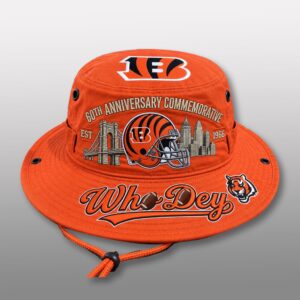 Bengals Who Dey EST 1966 Bucket Hat 5