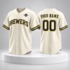 2026 Brewers World Series Patch Custom Jersey 1