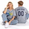 2026 Rays World Series Patch Gray Custom Jersey 1