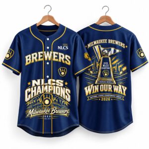 Brewers 2026 National League Champs Win Our Way Jersey 2