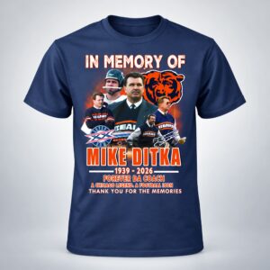 In Memory Of Coach Mike Ditka Bears Shirt 3