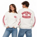 Baseball for Baddies White Sweater