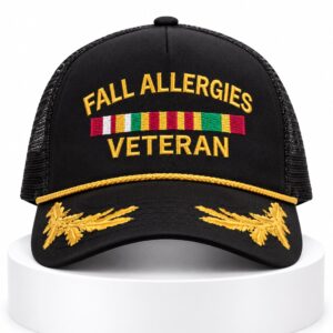 Fall Allergies Veteran Trucker Hat 1