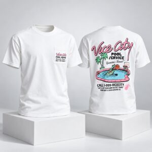 GTA VI x Miami Heat Pool Service Shirt 2