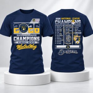 2026 Brewers National League Champs Roster Shirt 2