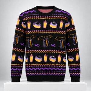 2026 Dunkin Spidey D Halloween Sweater
