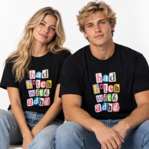 Paris Hilton Bad Bitch With ADHD Shirt 1