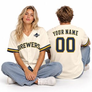 2026 Brewers World Series Patch Custom Jersey 2