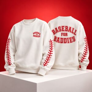 Baseball for Baddies White Sweater 2