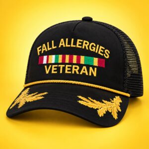 Fall Allergies Veteran Trucker Hat 2