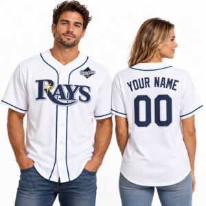 Tampa Bay Rays World Series Patch 2026 Custom Jersey 2