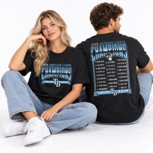 2026 Rays American League Champions Team Rosters Shirt 2