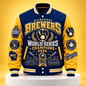 Brewers World Series 2026 Champions Legacy Patch Jacket 2