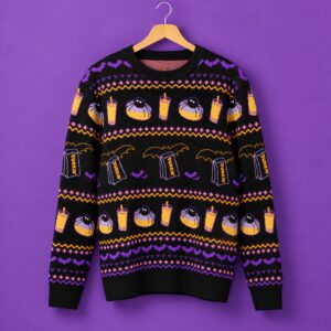 2026 Dunkin Spidey D Halloween Sweater 2