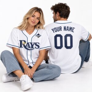 Tampa Bay Rays World Series Patch 2026 Custom Jersey 1